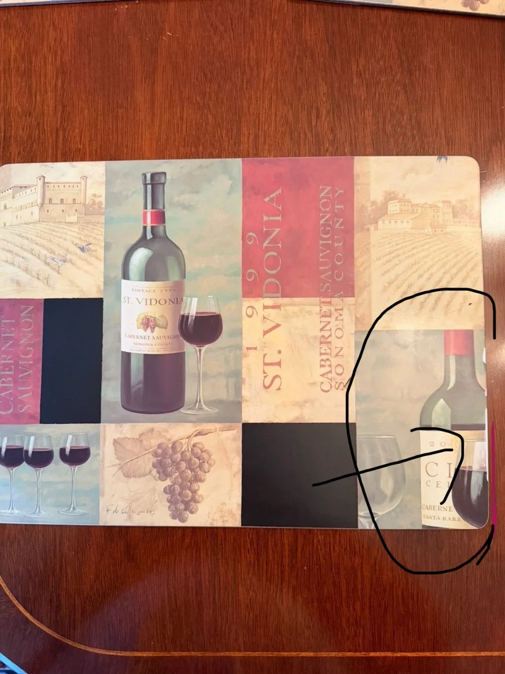 N/A set wine
